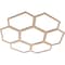 Ekena Millwork Florin Wood Fretwork Pierced Ceiling Medallion, Alder, 28"OD x 12"ID x 1/4"T CMWP28X28X0250FOAL - alternate 4